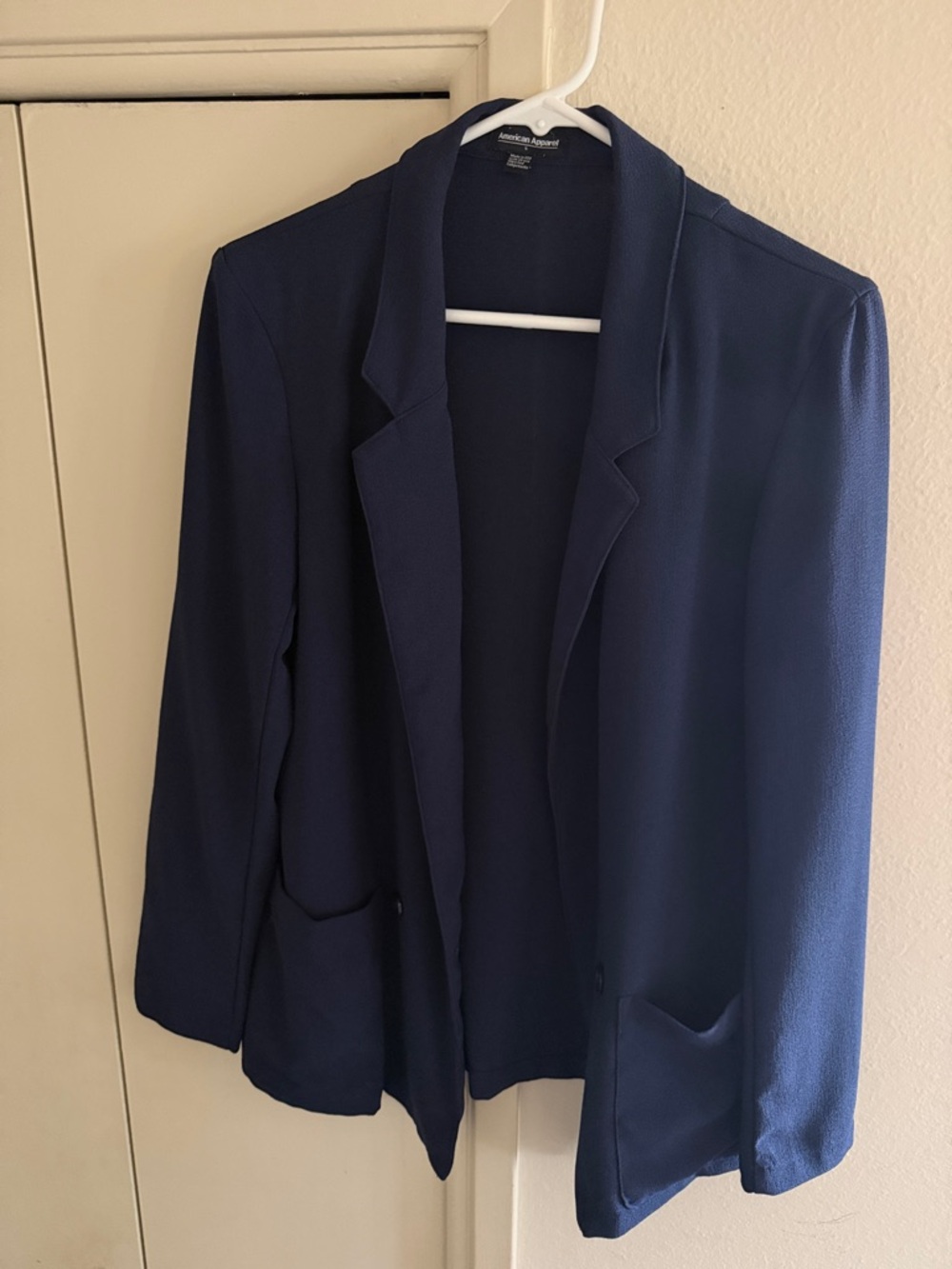American Apparel Navy Open Blazer Jacket